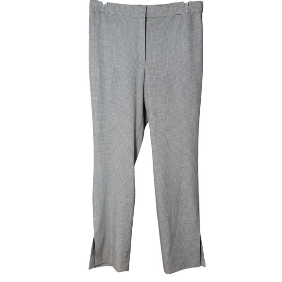 Babaton Aritzia Numero Pants Houndstooth Straight Leg Mid Trousers Size 12 NWT - Picture 1 of 9